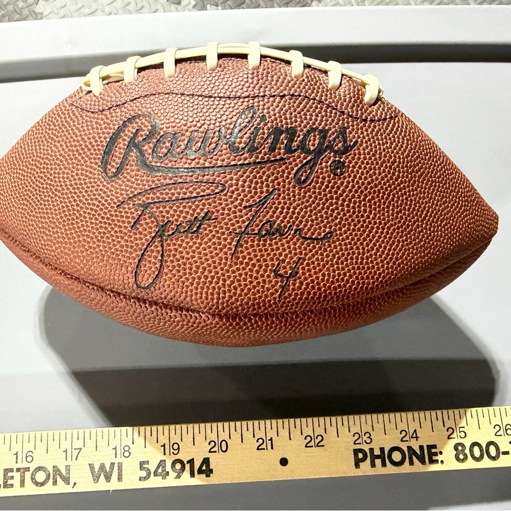 Rawlings MVP Brett Favre Commemorative Football